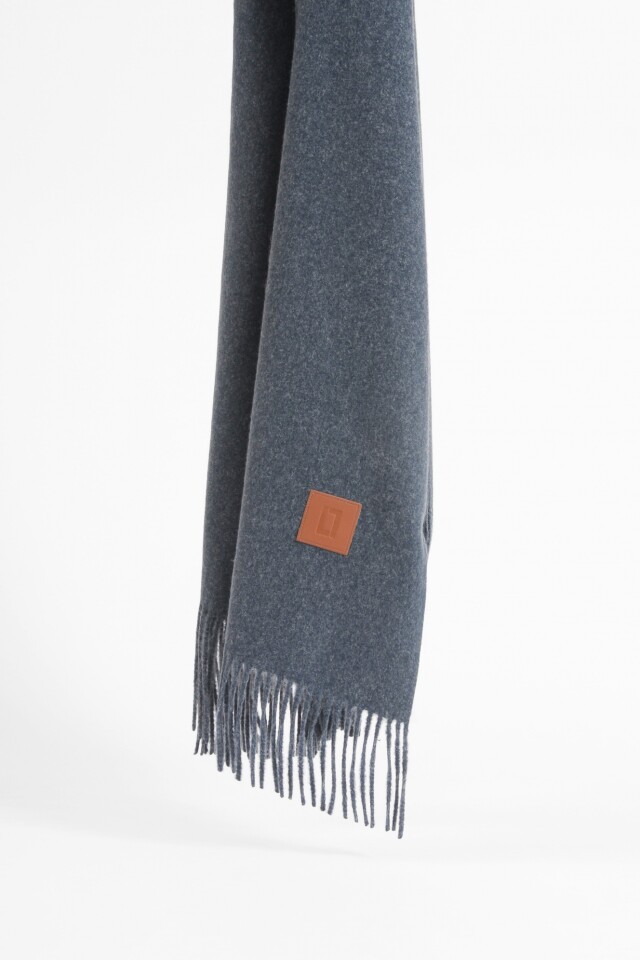 Pashmina clásica azul