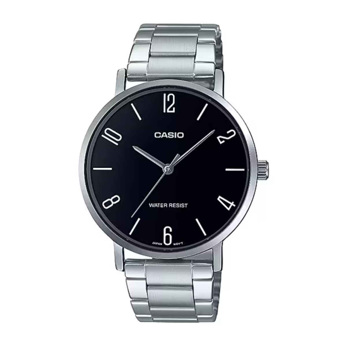 Reloj Casio MTPVT01D 1B2UDF para hombre con correa de acero - Negro 