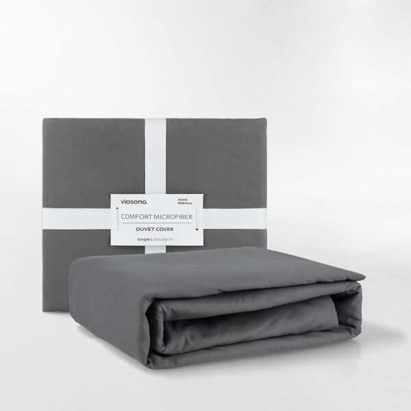 FUNDA DE DUVET MICROFIBER GRIS - 1 PLAZA