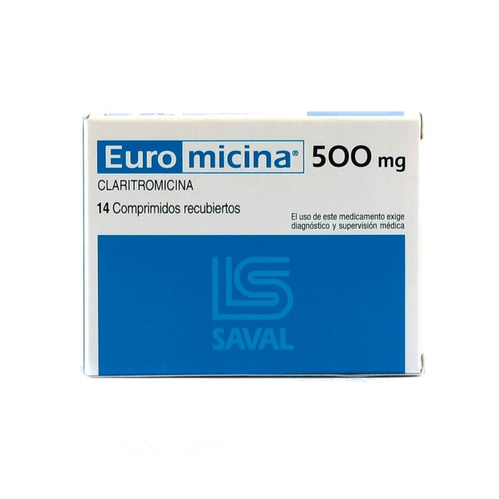 EUROMICINA 500 CJ X 14 COMPRIMIDOS única