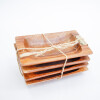 Bandejas Rectangulares de Madera Acacia Set 4 Unidades Bandejas Rectangulares de Madera Acacia Set 4 Unidades