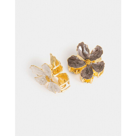 Broches Sets Hawaianas Combinacion Bicolor
