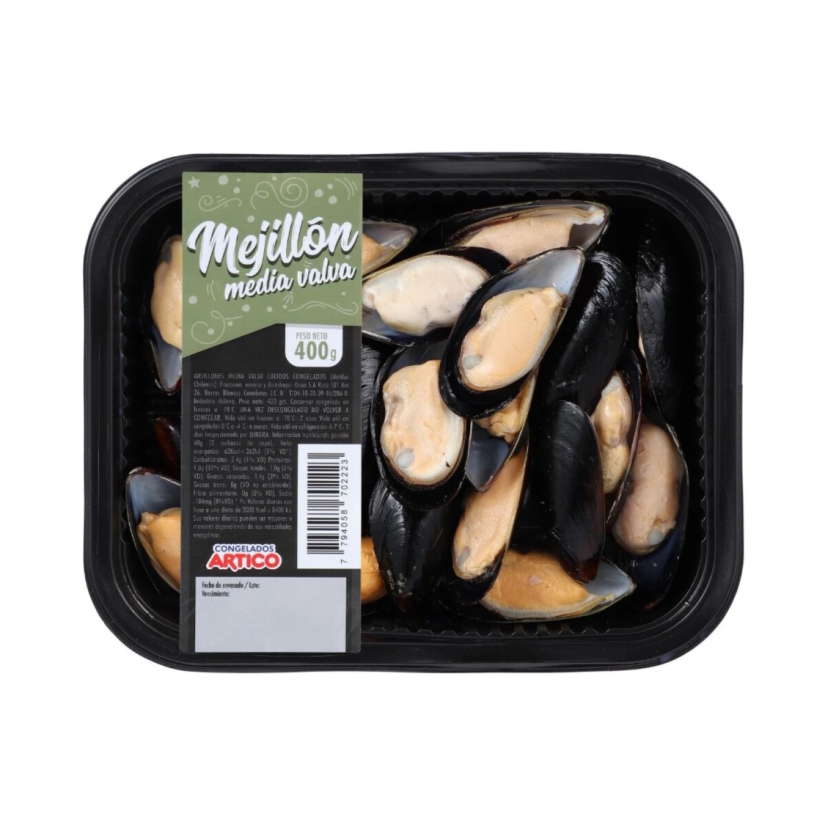 Mejillon Media Valva 400g Artico 