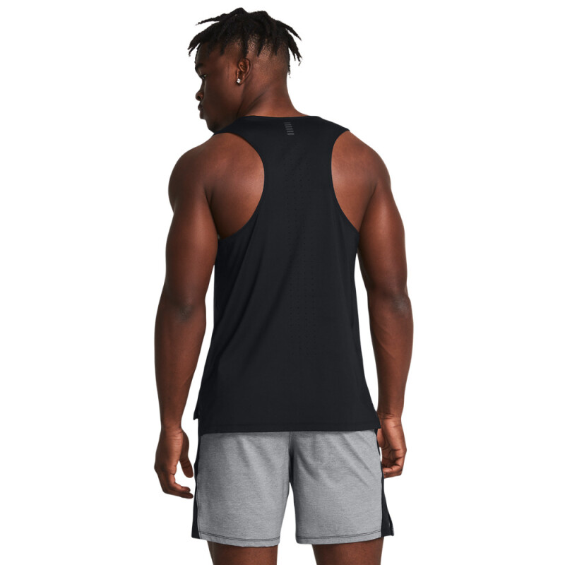 UA LAUNCH ELITE SINGLET-GRN BLK-001