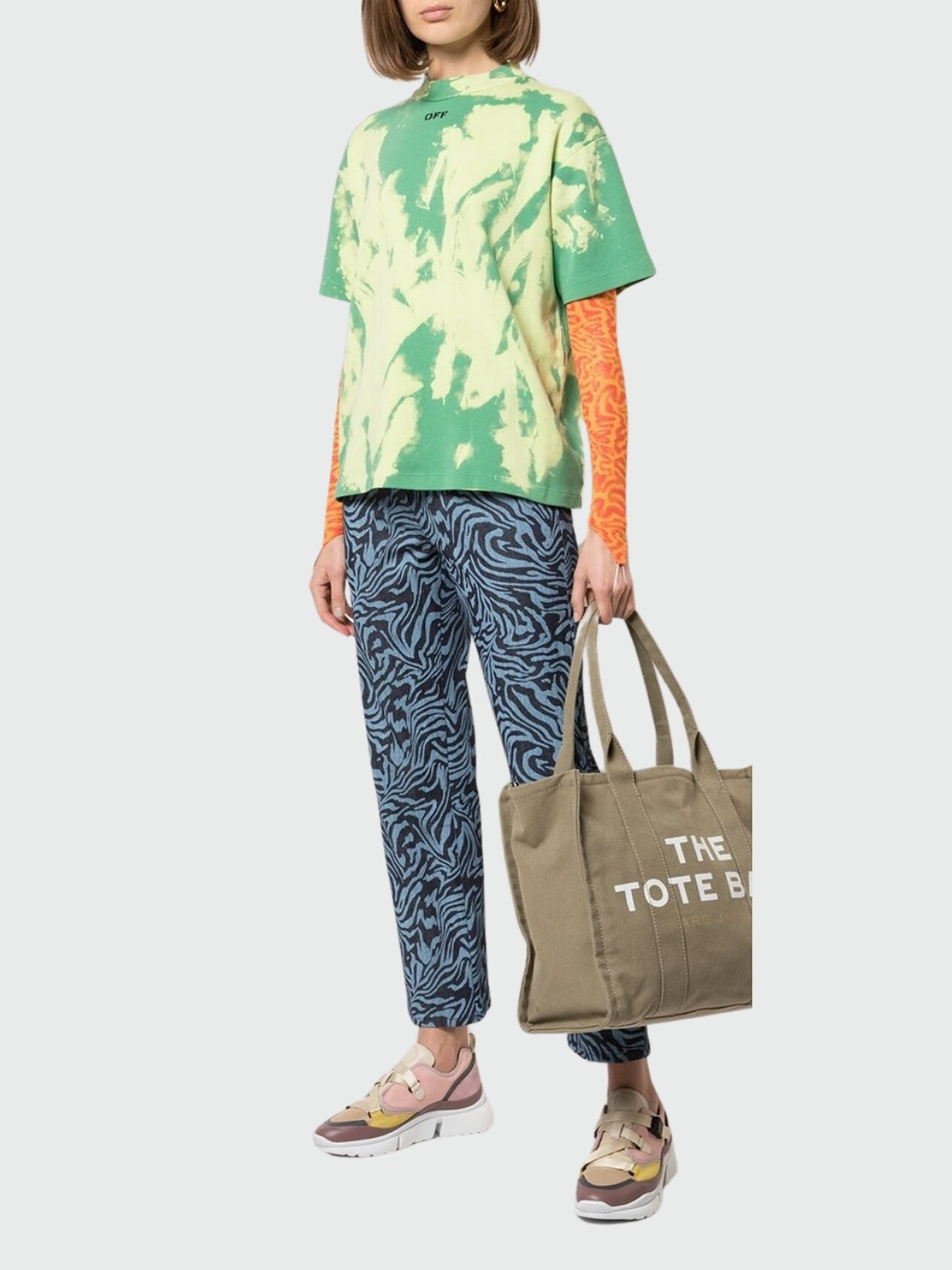 Marc jacobs - Bolso de lona, The Large Tote Bag Verde
