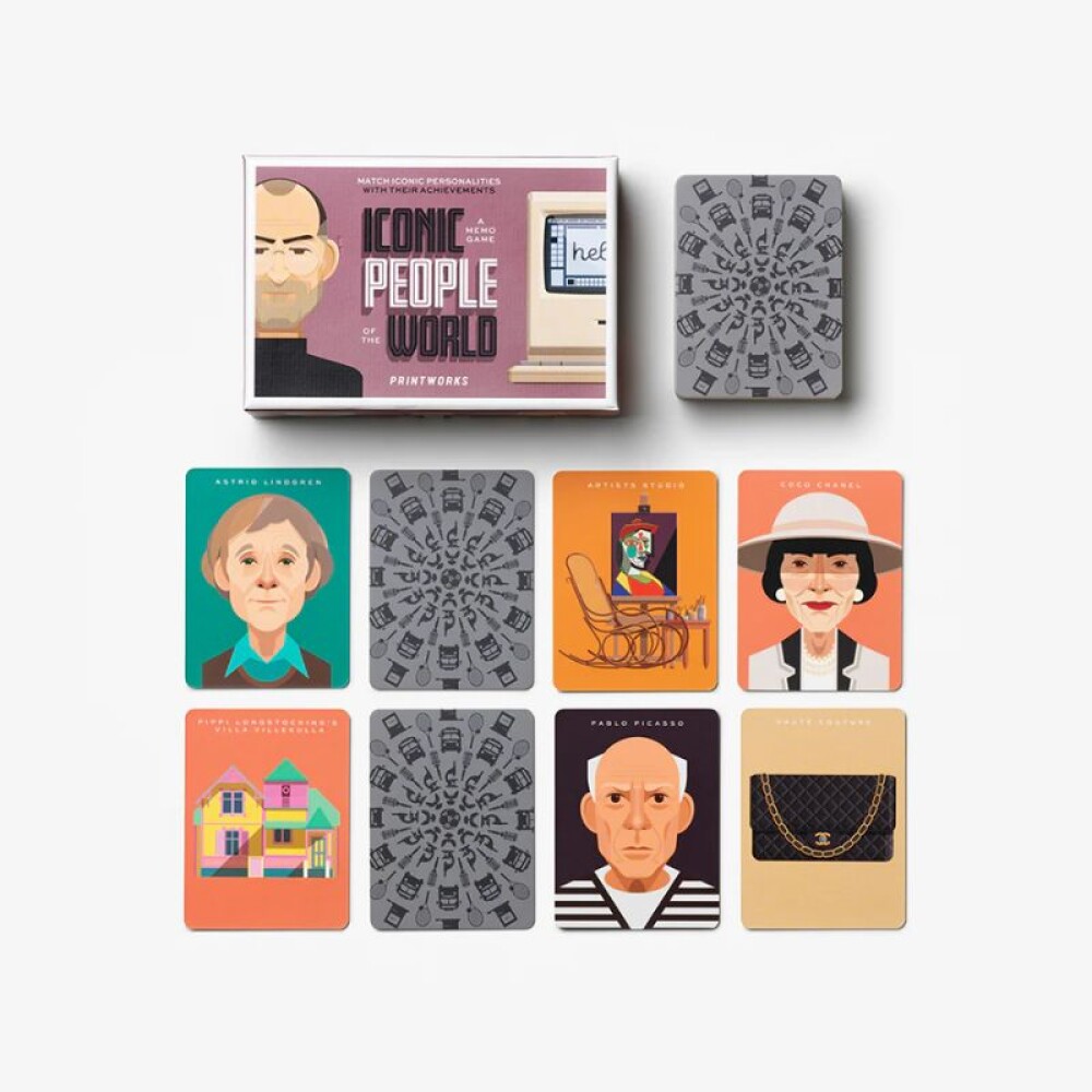 PRINTWORKS JUEGO MEMO GAME ICONIC PEOPLE PRINTWORKS JUEGO MEMO GAME ICONIC PEOPLE