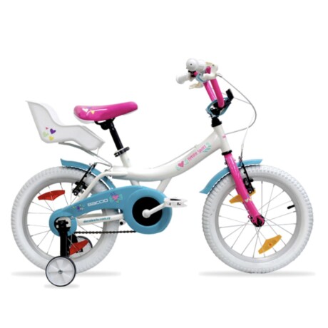 Bicicleta Baccio Mystic Sweet rodado 16 Blanco/Rosa