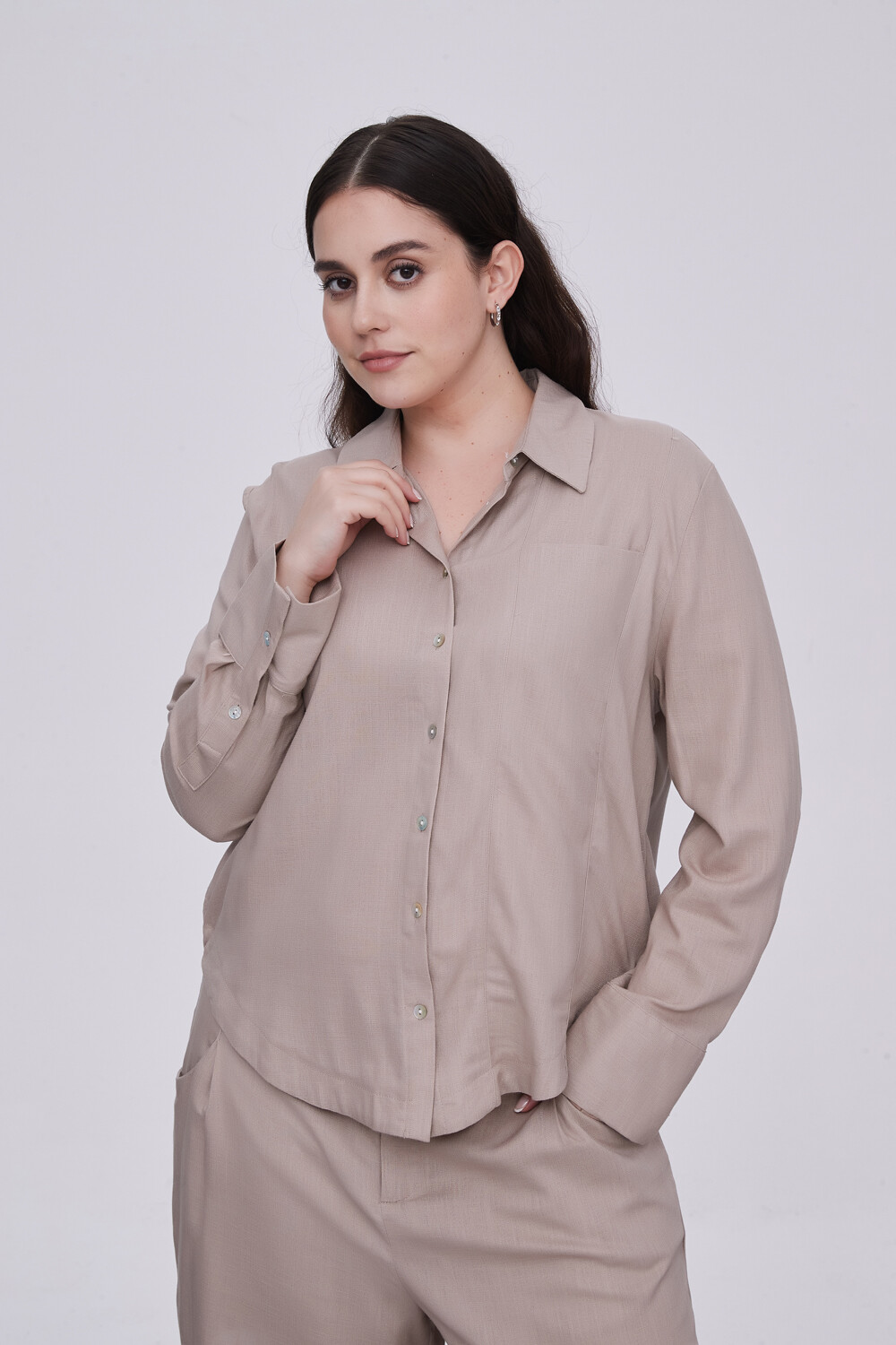 Camisa Torbeck Taupe / Mink / Vison