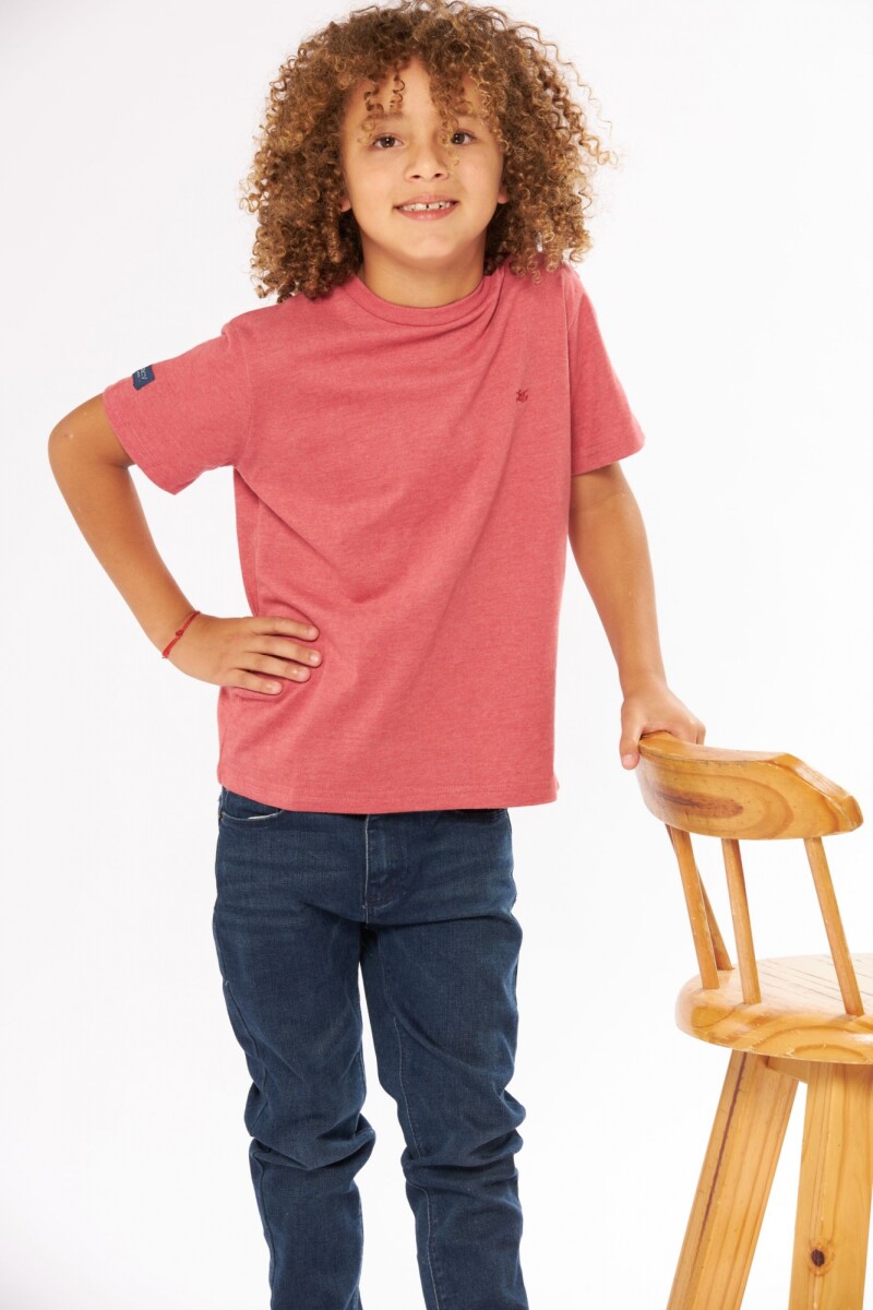 REMERA LISA MANGA CORTA - Ladrillo 