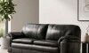 Sillón 100% Cuero - 3 Cuerpos - Monza Negro
