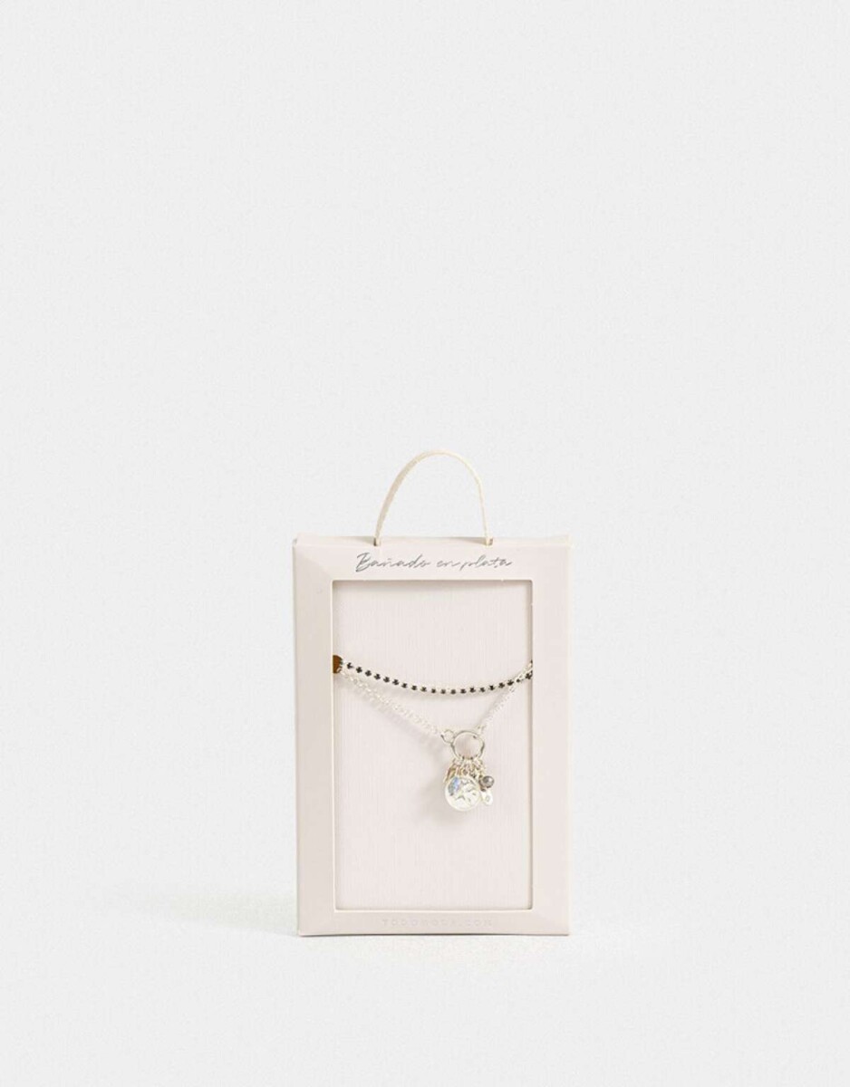 Collares Cortos Bañada en Plata - Plateado 