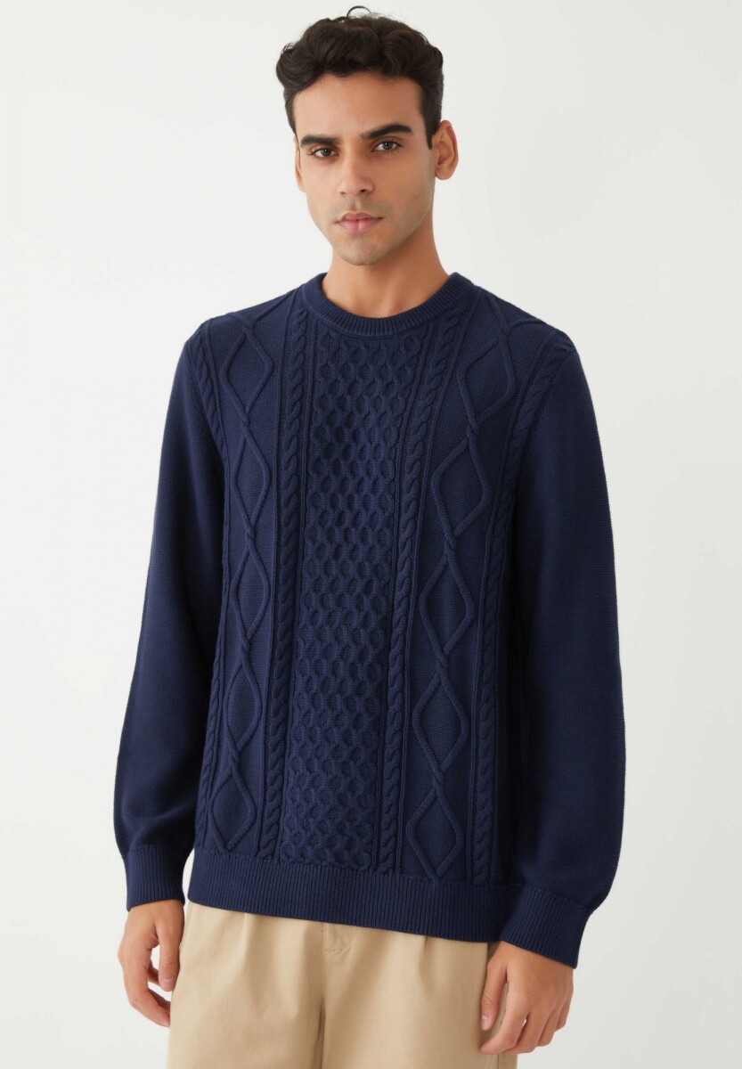 Buzo Algodón Ochos Hombre - Tapestry Navy 
