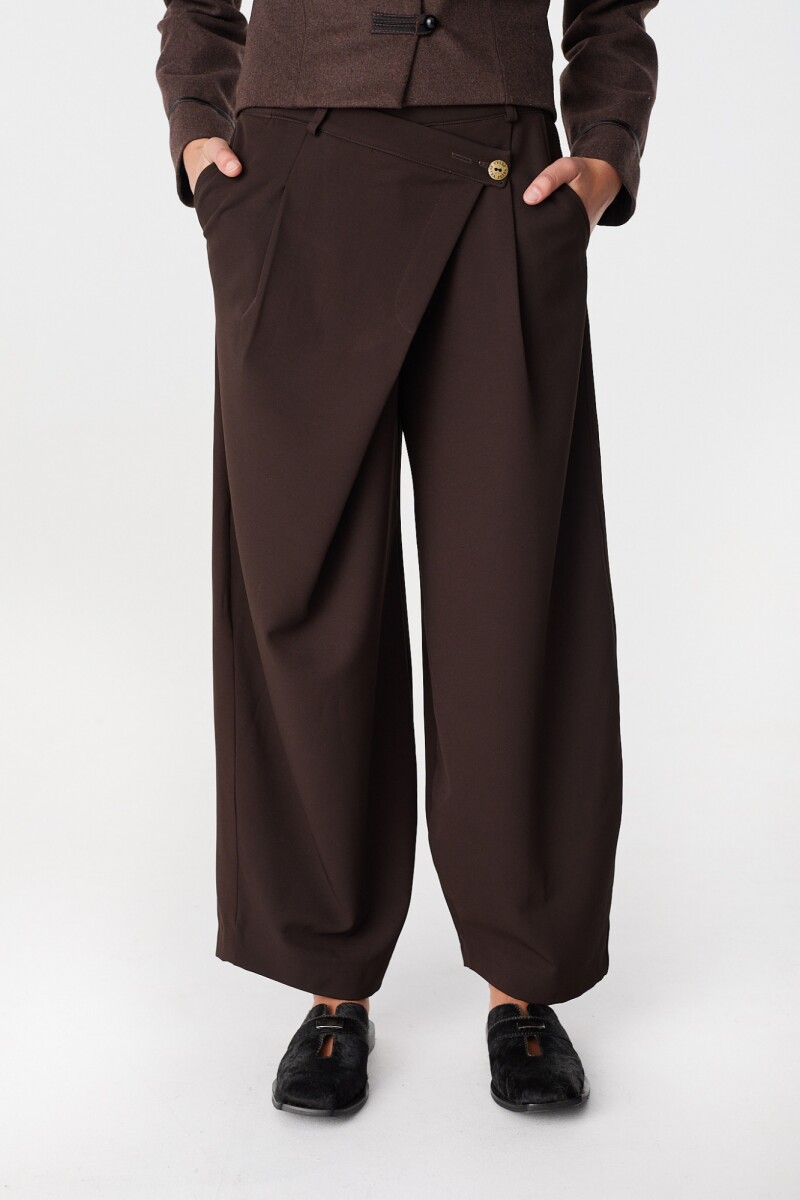 Pantalon Cruzado Chocolate