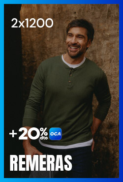 PromocionesGrupoProductos2 REMERAS AGO REBAJAS 2026 OCA