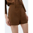 SHORTS FEM MARROM ESCURO