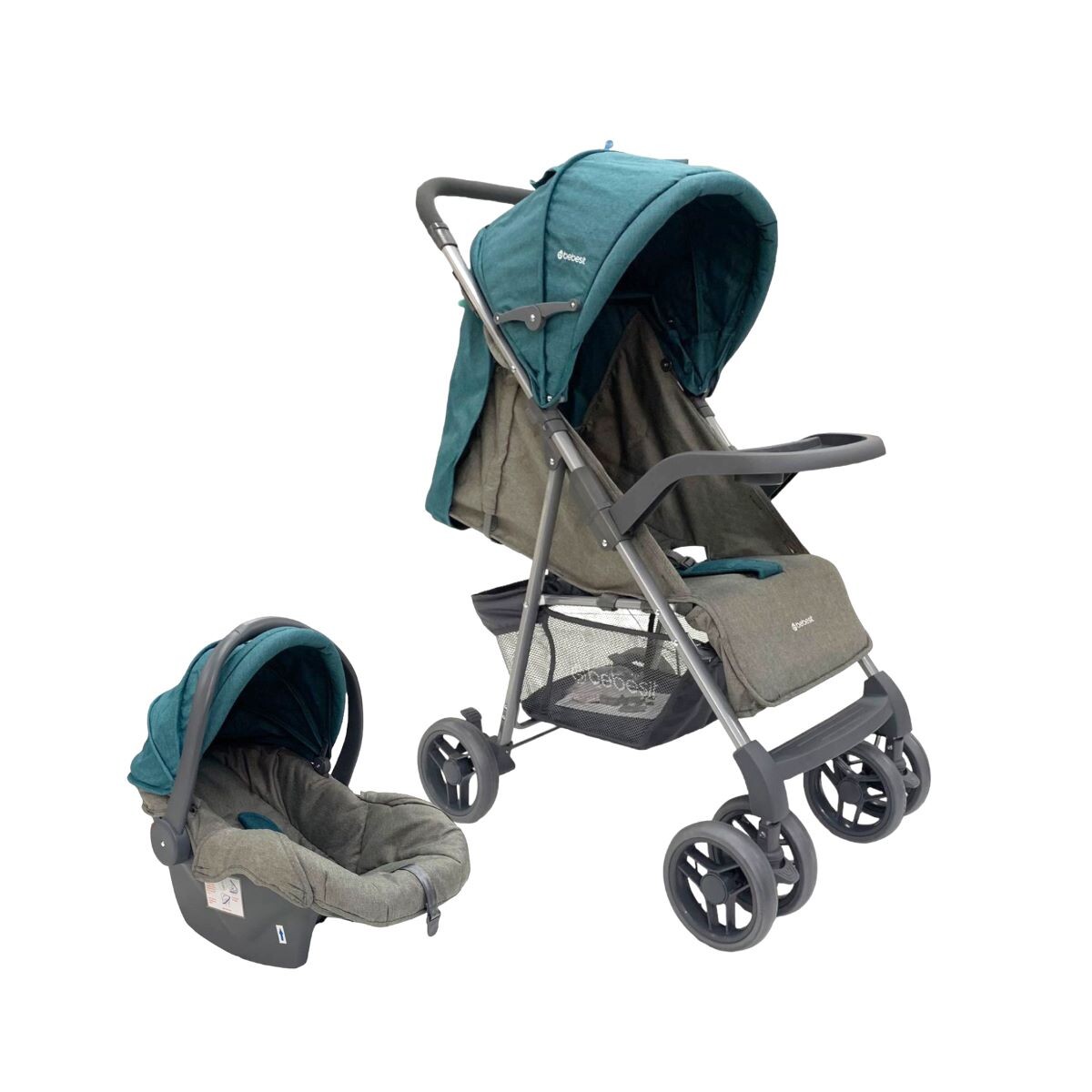 Travel System Sevilla Bebesit - Gris -Verde 