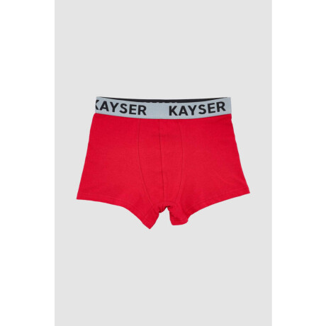 94.05 boxer juvenil algodon elasticado Rojo