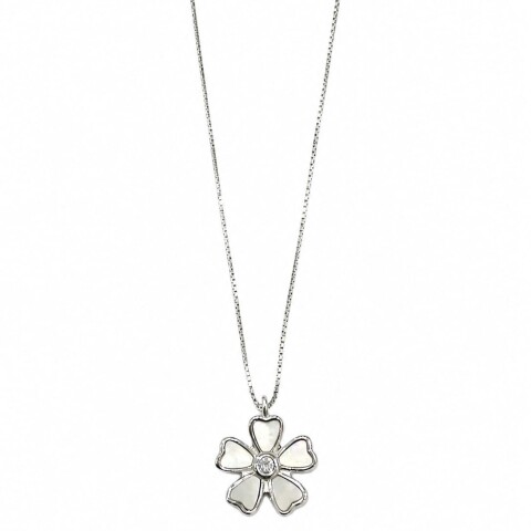Conjunto cadena y colgante flor con Nacar Conjunto cadena y colgante flor con Nacar