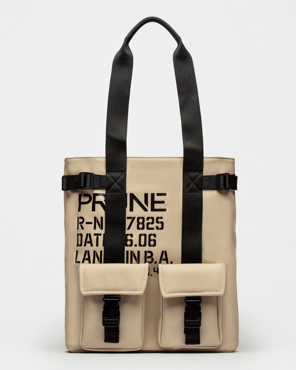 Bolso Daily en efecto cuero rubber - Taupe 