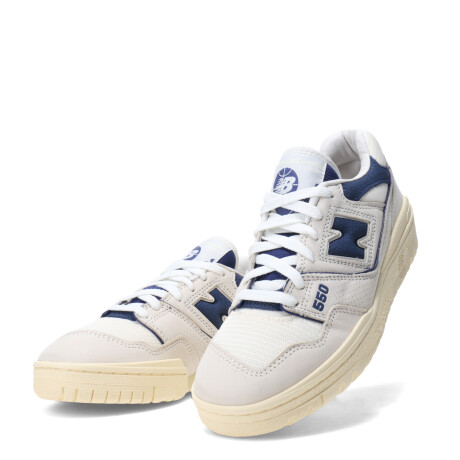 Championes Unisex New Balance Urbano Court Beige - Marino