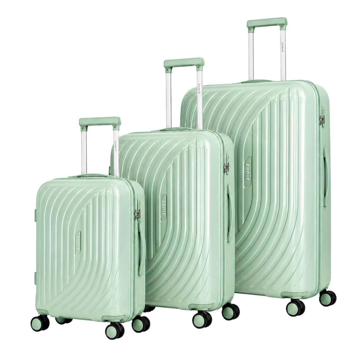 Set x3 Valijas Zenit Florencia - Verde 
