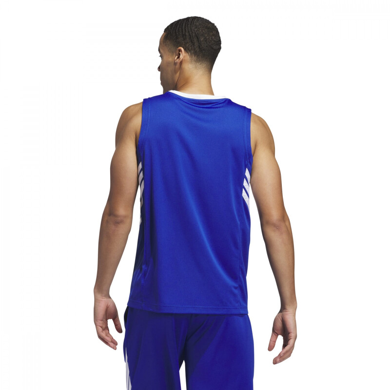 Musculosa Adidas STRIPES TANK Hombre JN4743 Azul-blanco