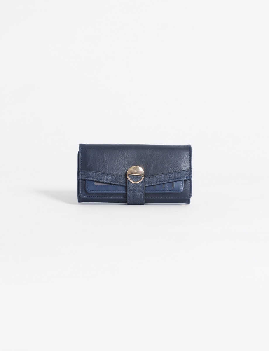 Billetera multiple compartimento - azul 