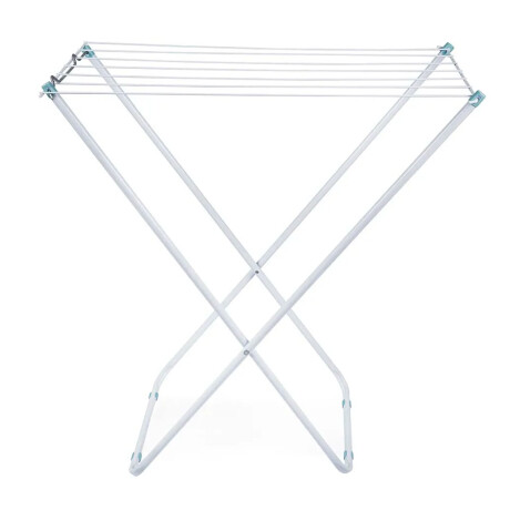 Tendedero De Acero Mor Plegable 5 Mts Ropa Blanco