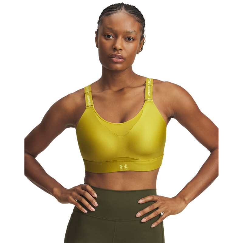 UA Infinity High 2.0 Bra-YLW GRN-314