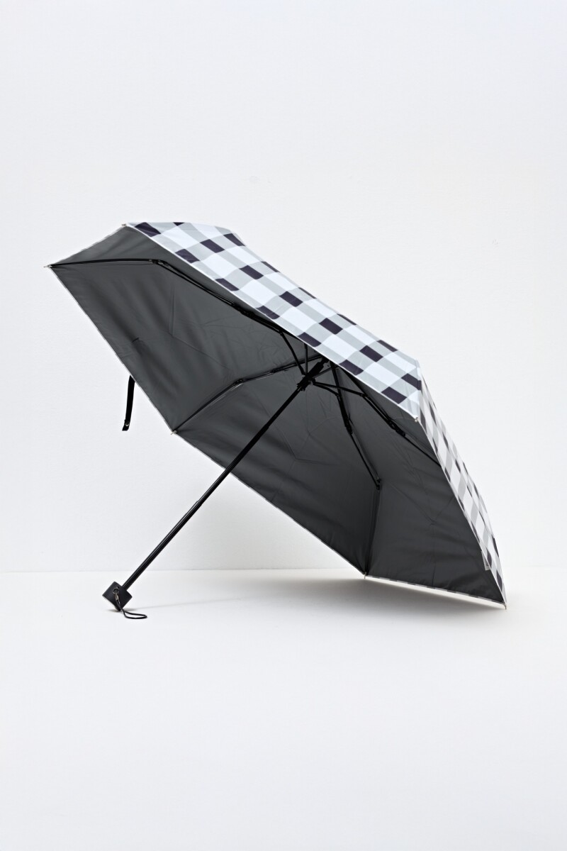 Paraguas cuadros azul