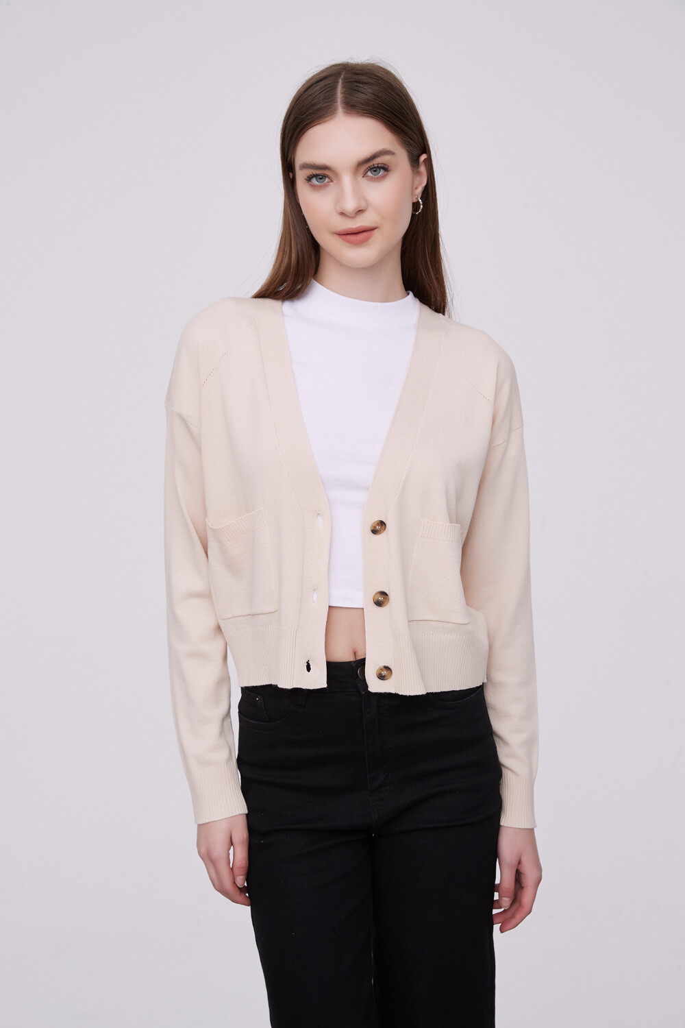 Cardigan Paki Beige