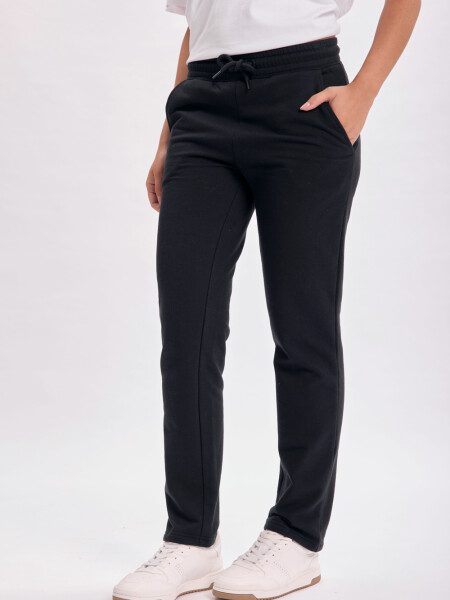 Pantalón deportivo recto Negro