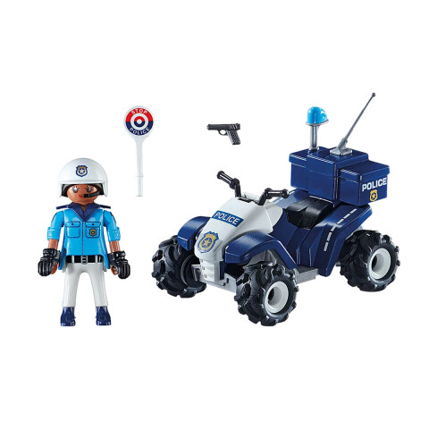 Policía con Motocicleta Playmobil 21 Piezas U