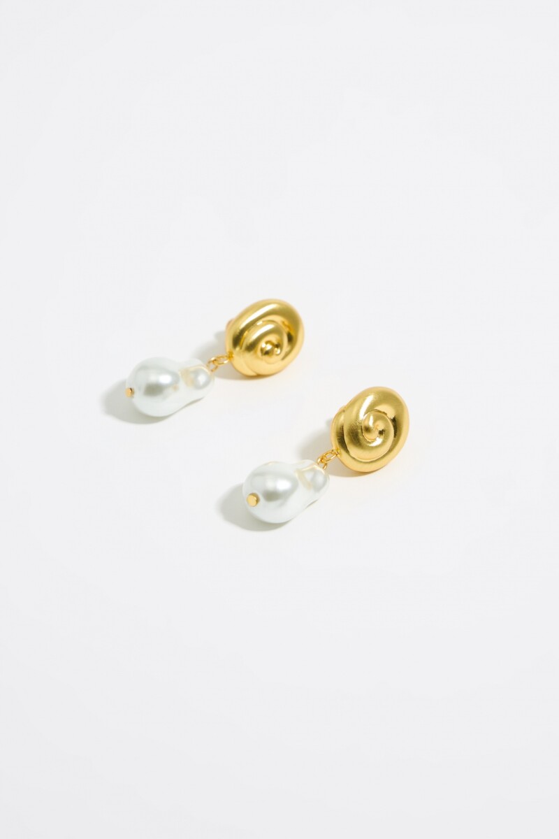 PENDIENTES PERLA Blanco