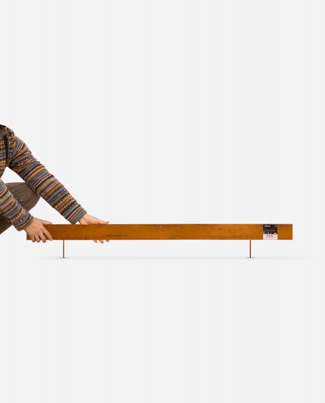 Fleje Separador 7cm x 1.2m - Acero Corten 2mm - Con estacas