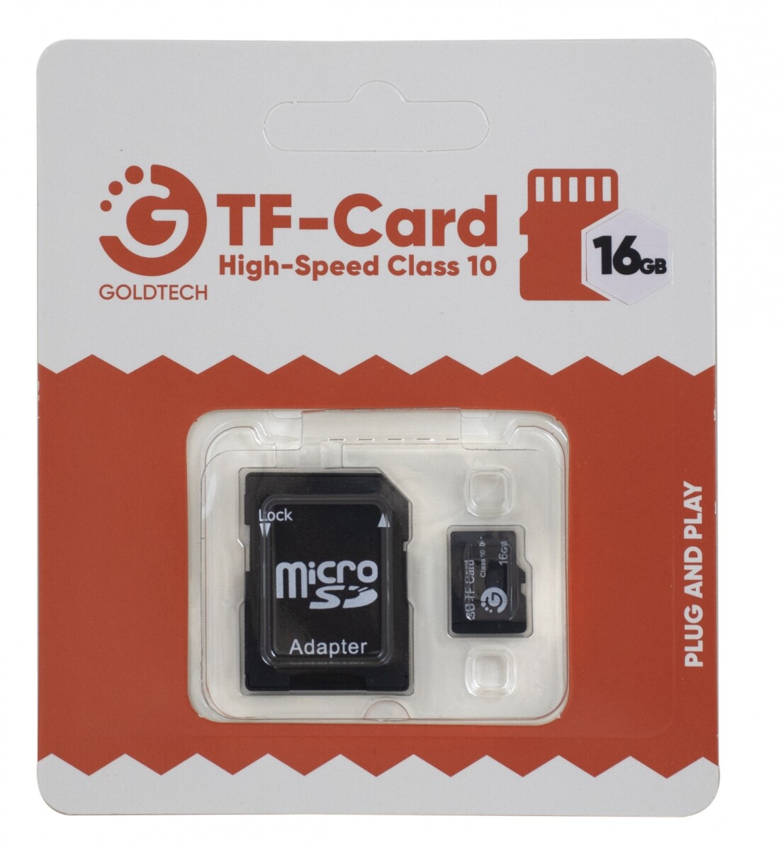 Memoria Micro Sd Goldtech 16GB Clase 10 con Adaptador - 001 