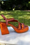 Sandalia Bling Bling Altas Naranja