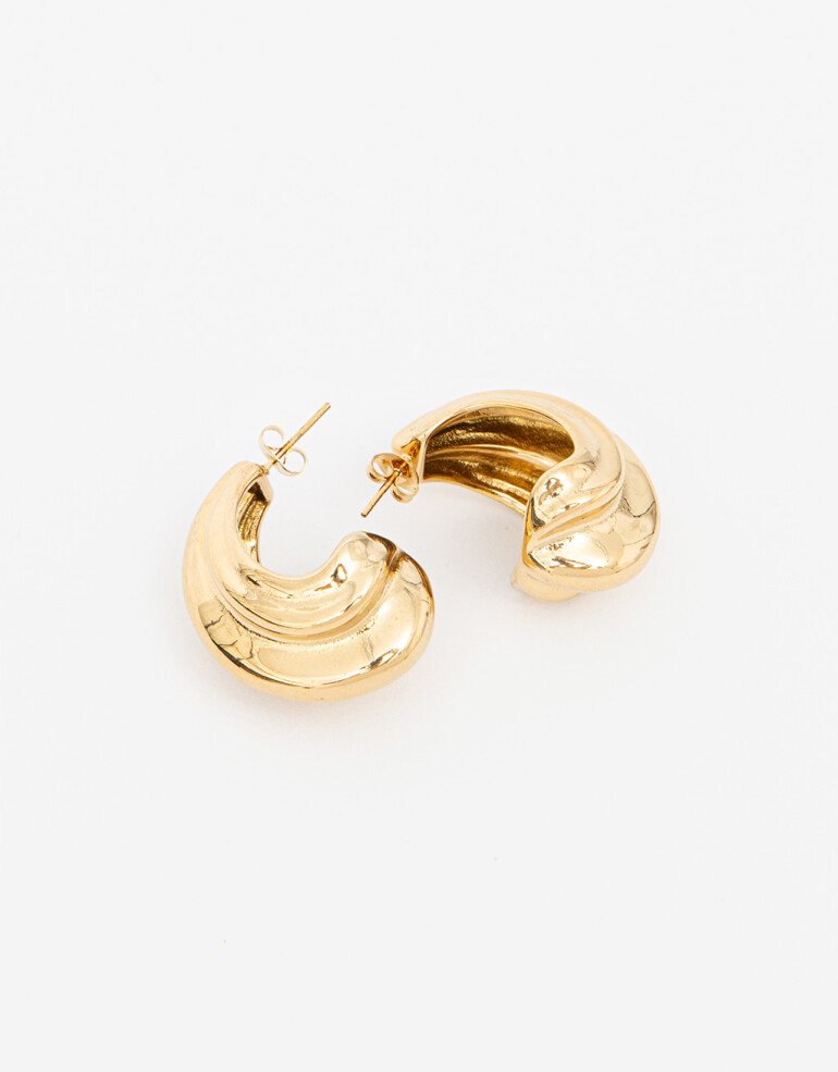 Aros Argollas Metal Argollas De Acero - Dorado