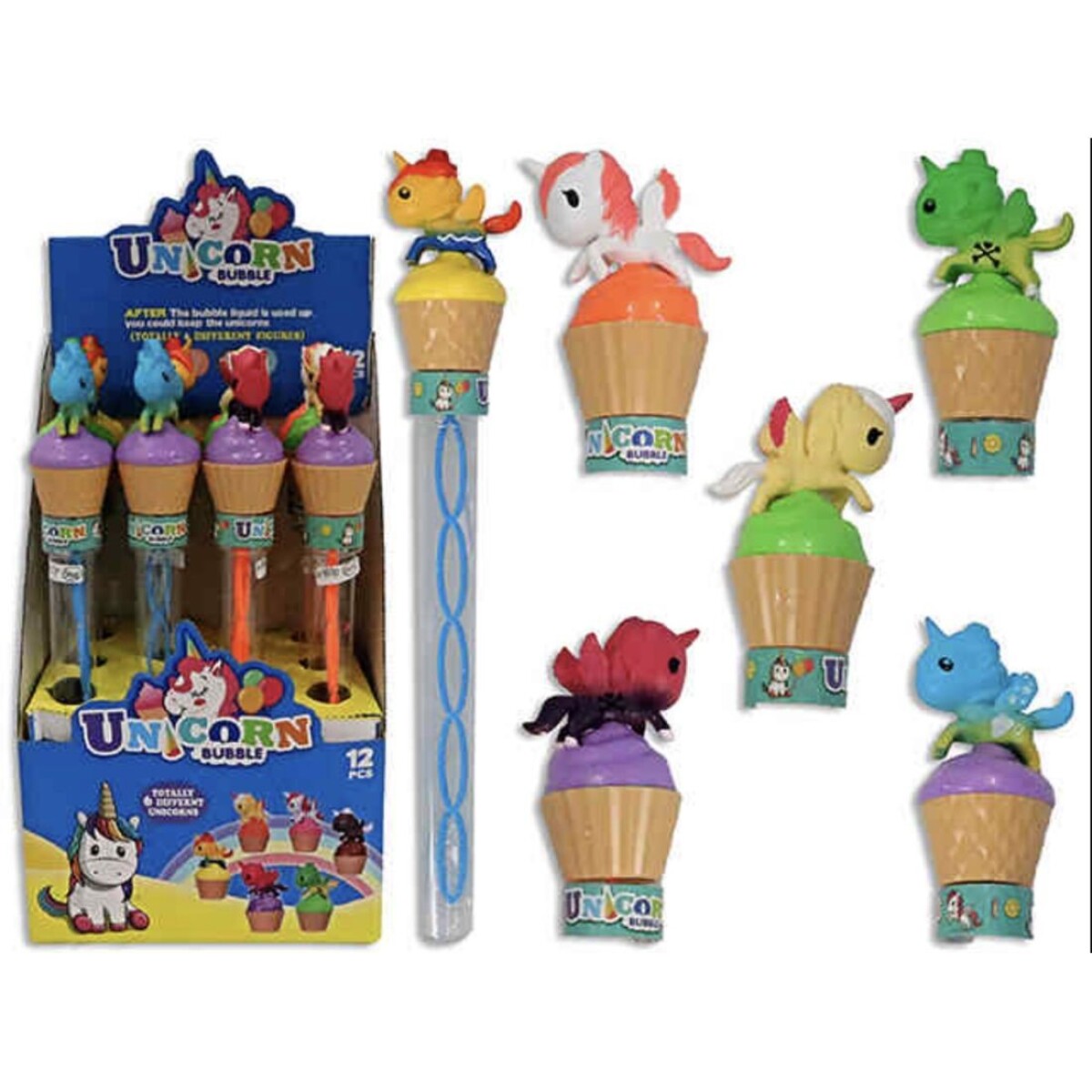 Burbujero Gigante Unicornio M061 34CM Varios Modelos 