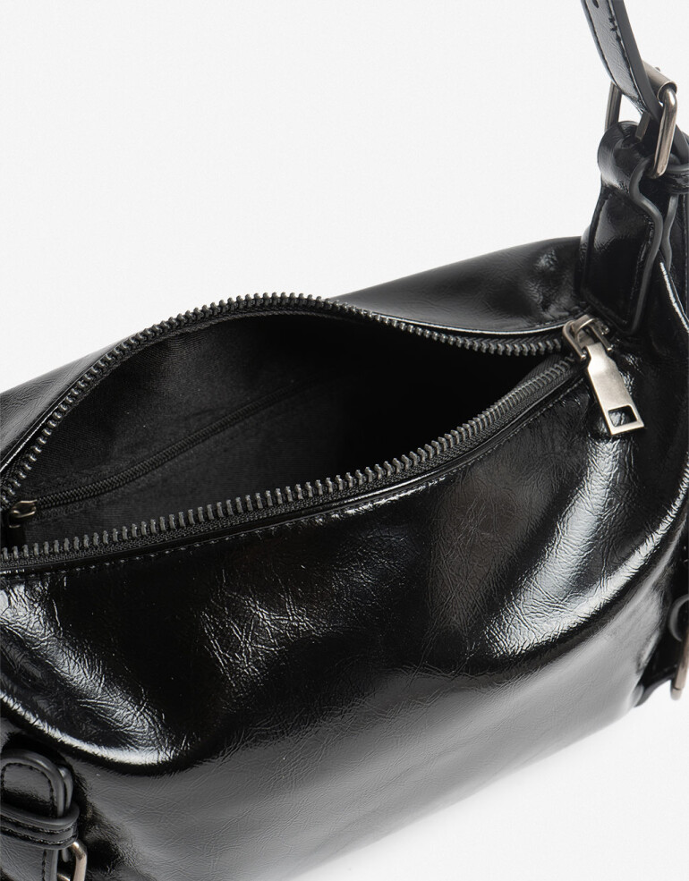 City Cartera City Hebillas - Negro