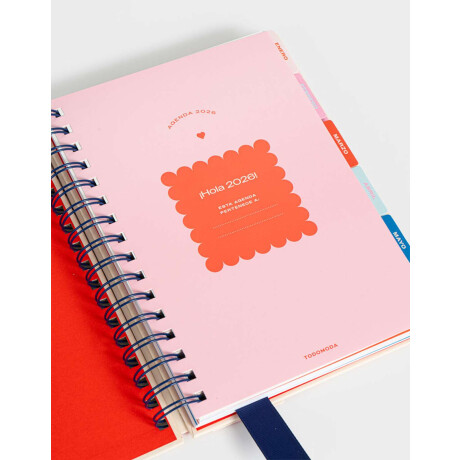 Agenda Bonjour 2026 Combinacion Tricolor