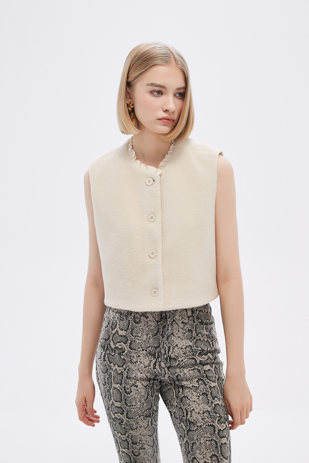 Chaleco Freshy Beige Claro