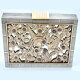Caja Cartera Estuche De Belleza Cosmetica Boucheron Paris De Plata, Oro Y Rubies. Art Deco. Hermosa!! Caja Cartera Estuche De Belleza Cosmetica Boucheron Paris De Plata, Oro Y Rubies. Art Deco. Hermosa!!