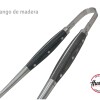 Pinza parrillera acero inoxidable y madera Pinza parrillera acero inoxidable y madera