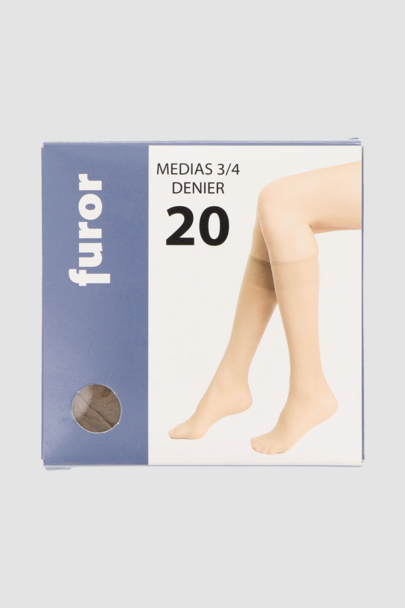 Medias 3/4 natural Beige