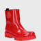 Moncler -Botas de lluvia antideslizantes, Ginette Rojo