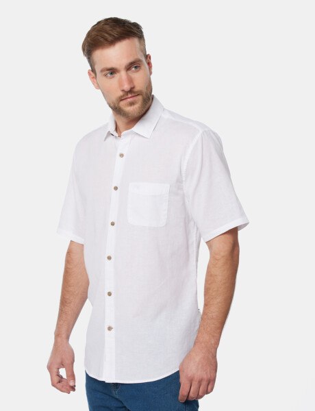 CAMISA DE LINO Blanco