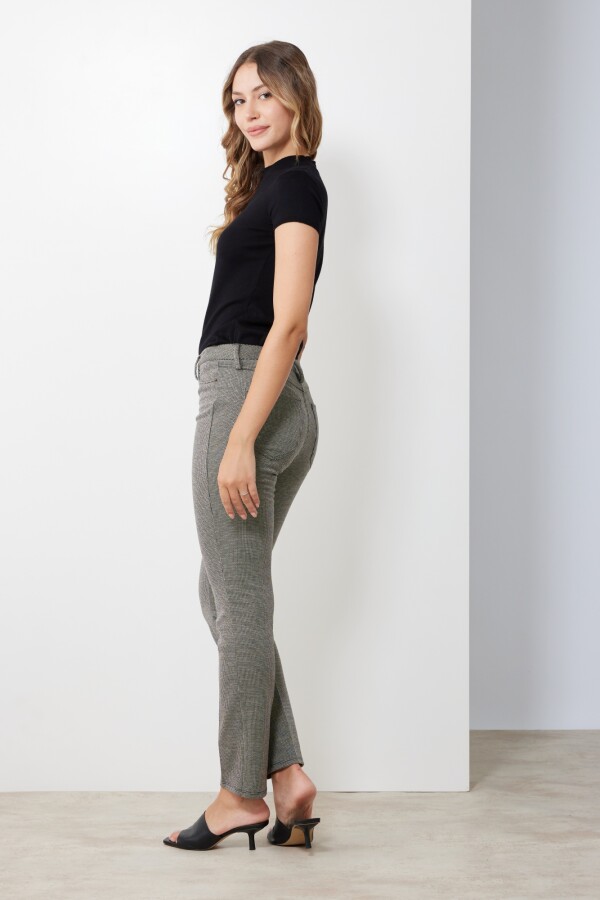 Pantalon Tweed GRIS/NEGRO