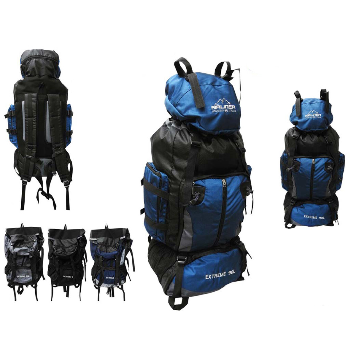 Mochila camping 90lts Rally - Azul Francia 