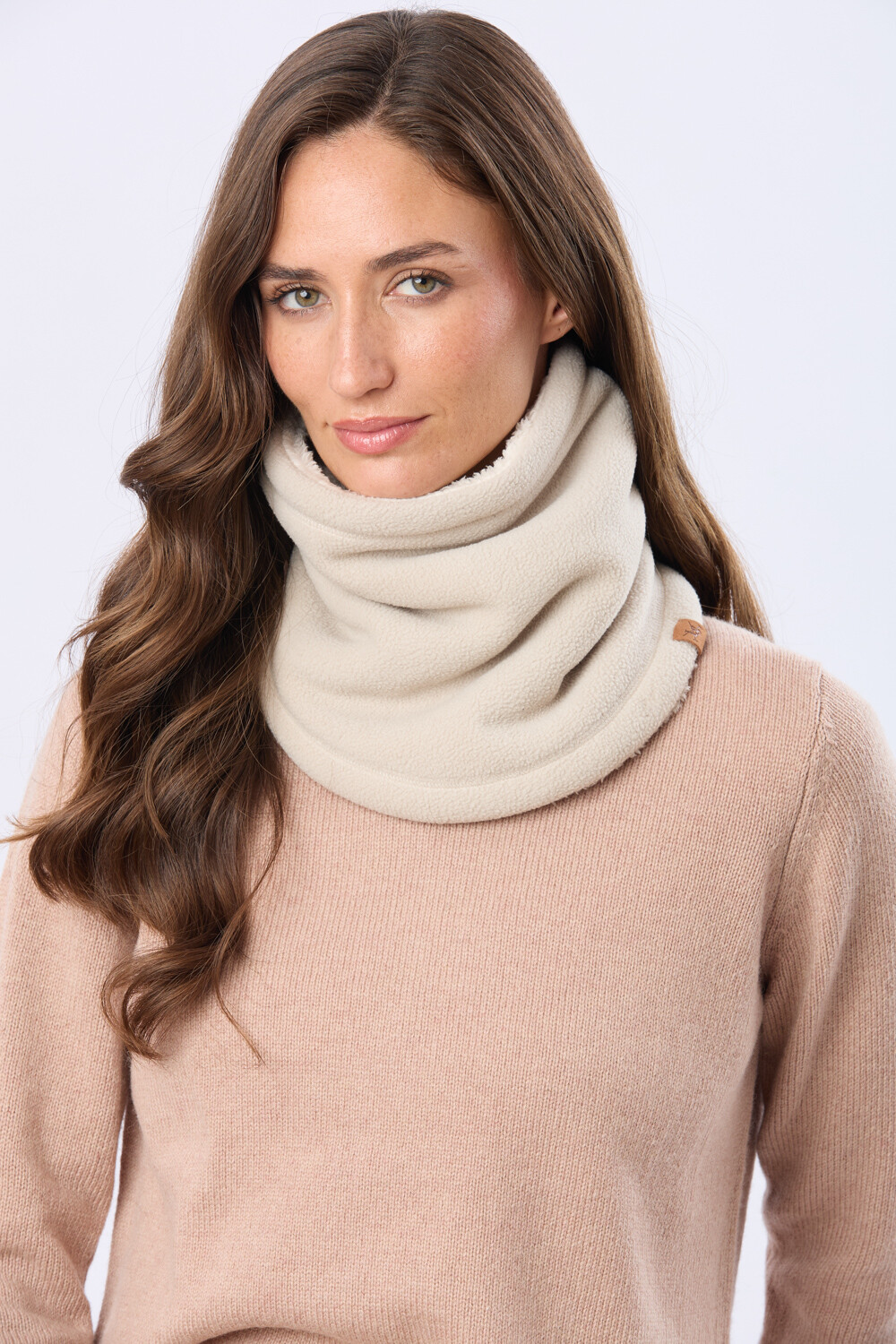 CUELLO POLAR Y SHERPA Beige